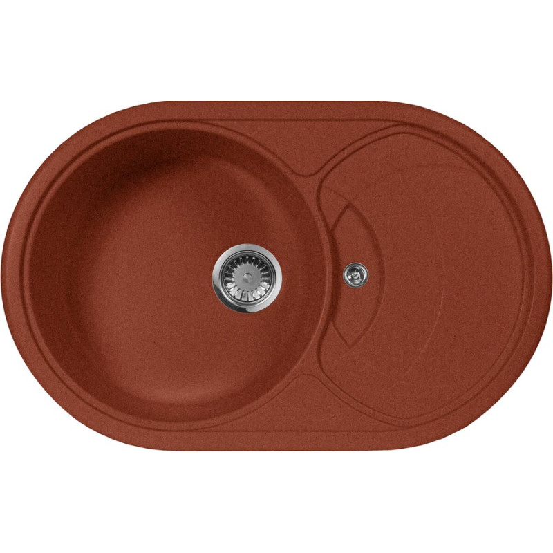 Мойка кухонная AquaGranitEx M-18s красный марс