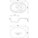 Мойка кухонная AquaGranitEx M-18s красный марс