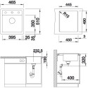 Мойка кухонная Blanco Dalago 45 серый беж