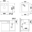 Мойка кухонная Blanco Dalago 45 темная скала