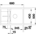 Мойка кухонная Blanco Metra 45S Compact 519576 белая