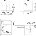 Мойка кухонная Blanco Pleon 6 Split стиль бетон