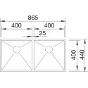 Мойка кухонная Blanco Zerox 400/400-IF