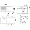 Мойка кухонная Blanco Zia XL 6S 517576 серый беж