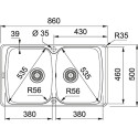 Мойка кухонная Franke AZG 620 белая