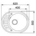 Мойка кухонная Franke Ronda ROG 611С миндаль