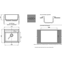 Мойка кухонная GranFest Quadro GF-Q560 красный марс