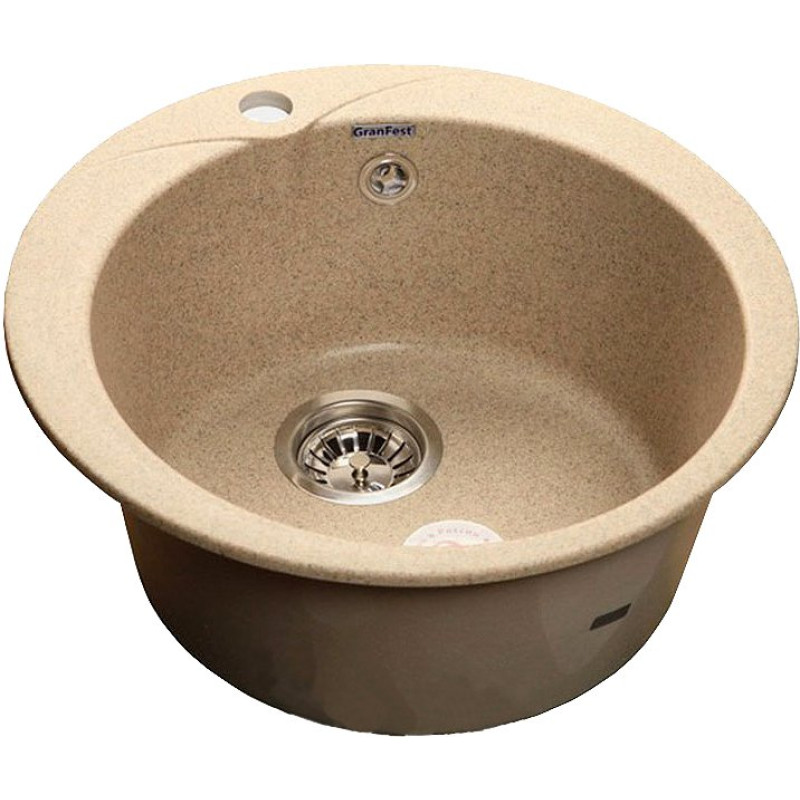 Мойка кухонная GranFest Rondo GF-R480 песочный
