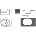 Мойка кухонная GranFest Rondo GF-R580L топаз