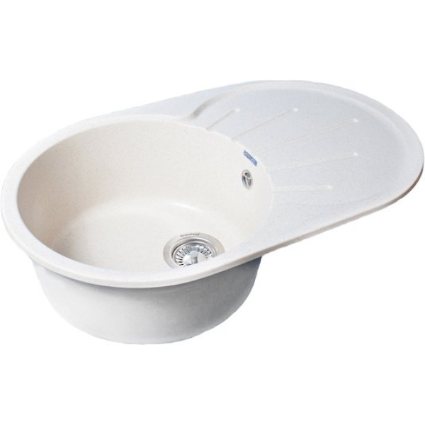 Мойка кухонная GranFest Rondo GF-R750 L белая