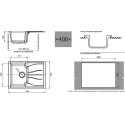 Мойка кухонная GranFest Standart GF-S680 L красный марс