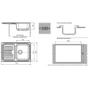 Мойка кухонная GranFest Standart GF-S780L салатовый