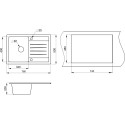 Мойка кухонная Granula Standart ST-7602 черный