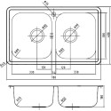 Мойка кухонная IDDIS Strit STR78P2i77