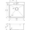 Мойка кухонная Omoikiri Akisame 51-IN нержавеющая сталь