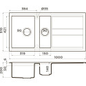 Мойка кухонная Omoikiri Kitagawa 100-2-GB графит