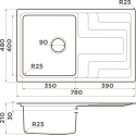 Мойка кухонная Omoikiri Mizu 78