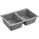 Мойка кухонная Paulmark PM238150-GRM серый металлик
