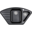 Мойка кухонная Paulmark Wiese PM529050-BL черный