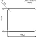 Мойка кухонная Reginox Kansas 50x40 Medium LUX OKG L сталь