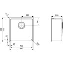 Мойка кухонная Reginox Miami 40x40 3,5" PVD cooper