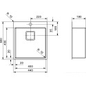 Мойка кухонная Reginox Texas 40x40 Tap-wing LUX L сталь