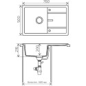 Мойка кухонная Tolero Classic R112/101 бежевая