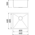 Мойка кухонная Tolero Steel TS- 440 HM