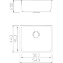 Мойка кухонная Tolero Steel TS- 540