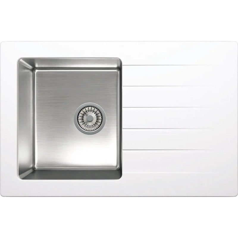 Мойка кухонная Tolero Twist TTS-760 № 923 белая