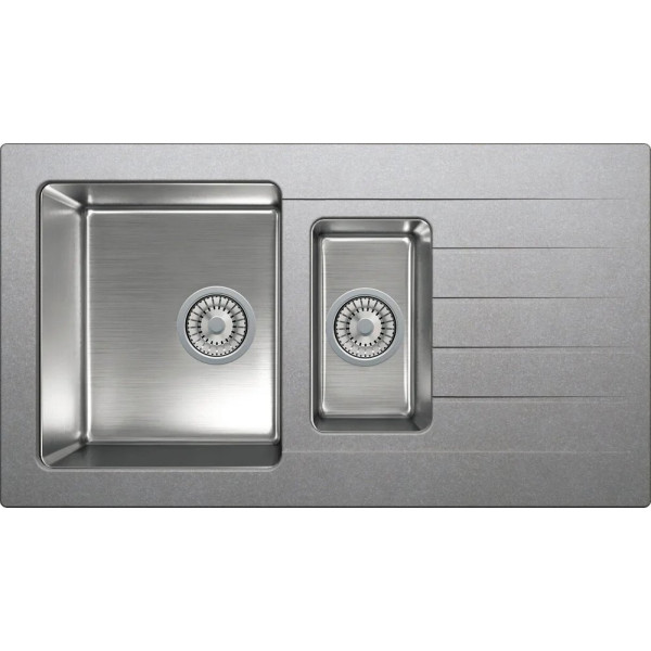 Мойка кухонная Tolero Twist TTS-890K № 701 серая