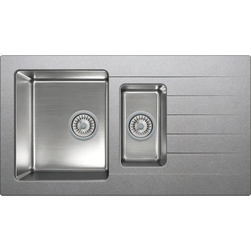 Мойка кухонная Tolero Twist TTS-890K № 701 серая