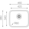 Мойка кухонная TopZero Undermount D420.GT8K