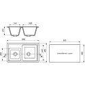 Мойка кухонная Ulgran U-200-309 темно-серая