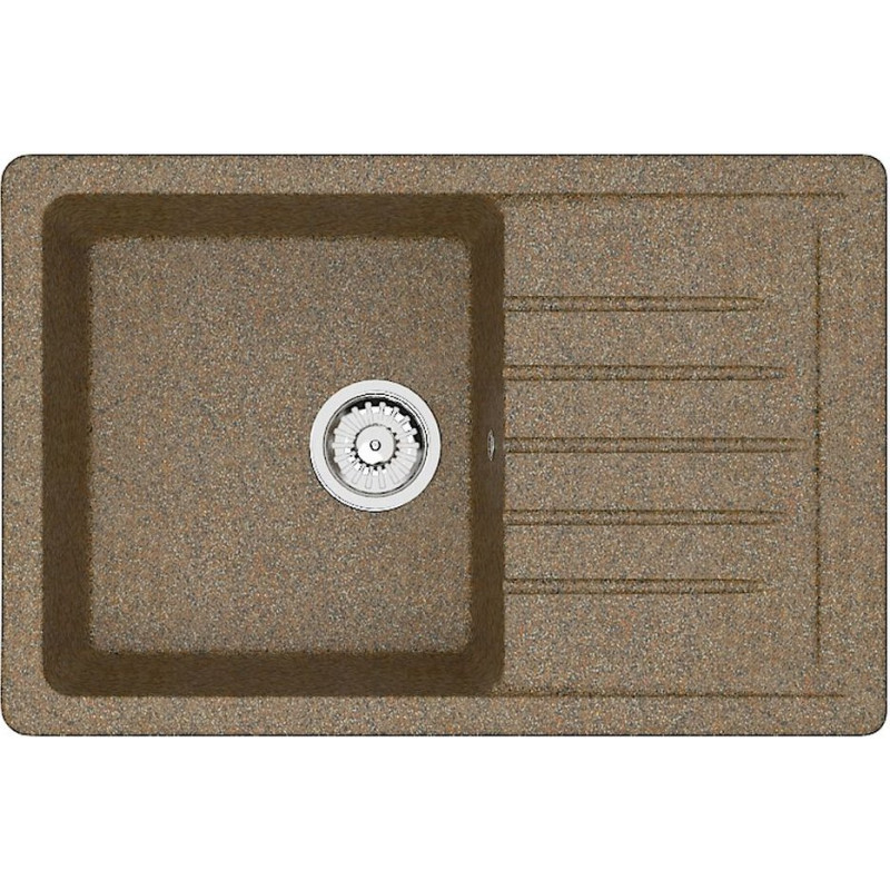 Мойка кухонная ZETT lab. T016Q009 терракот