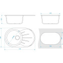 Мойка кухонная ZETT lab. T110Q007 хлопок