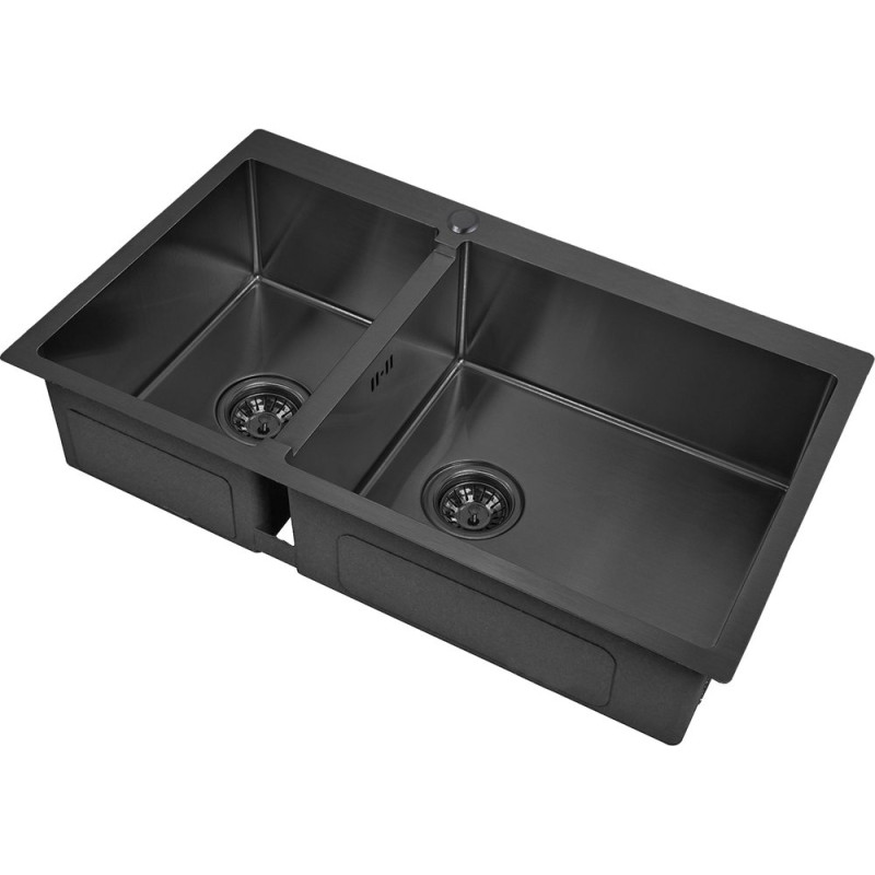 Мойка кухонная Zorg Inox PVD 78-2-51 R grafit