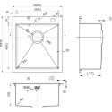 Мойка кухонная Zorg Inox RX RX-4551