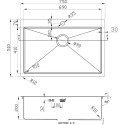 Мойка кухонная Zorg Inox R 7551