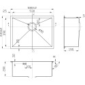 Мойка кухонная Zorg Inox X X-5844