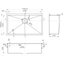 Мойка кухонная Zorg Inox X X-7444