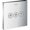 Переключатель потоков Hansgrohe ShowerSelect Trio/Quattro 15764000 на три потребителя