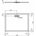 Поддон для душа Ideal Standard Ultra Flat New 120x90 прямоугольный