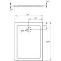 Поддон для душа Radaway Doros F 140x80