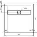 Поддон для душа STWORKI Эстерсунд 90x90 белый камень, с сифоном