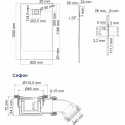 Поддон для душа Wasserkraft Elbe 74T06 120х80