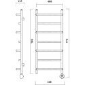Полотенцесушитель электрический Domoterm Орфей П7 40x70, хром, R