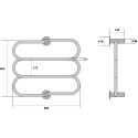 Полотенцесушитель электрический Energy G Aura 60x60