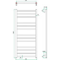 Полотенцесушитель электрический Grota Estro 30x120