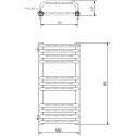 Полотенцесушитель электрический Luxrad Salto Max 063474 60х53 L, белый, терморегулятор selmo smart